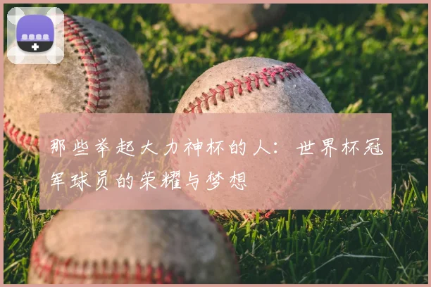 那些举起大力神杯的人:世界杯冠军球员的荣耀与梦想